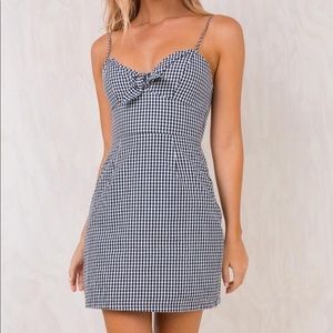 Princess Polly gingham mini dress AU 8
